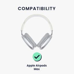 kwmobile band voor koptelefoon - geschikt voor AppleAirPods Max / AirPods Max 2 - Hoofdband cover van zacht siliconen materiaal - In lavendel — thumbnail 3