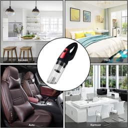 TuseRxln Auto Stofzuiger Draadloos - Handstofzuiger Auto - 120W Krachtig - Oplaadbaar - 1 Stuks - Voor Auto En Thuis Zwart — thumbnail 5