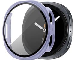 Bandz PC hard case hoesje met screenprotector - geschikt voor Samsung Galaxy Watch 8 - 40mm - beschermhoes van hard plastic - full cover (paars)