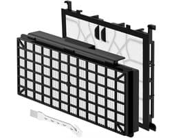 HEPA filter set - geschikt voor Q5.0 Siemens VSQ5X1230 - VSQ5X12M1 - VSQ8M1 extreme SilencePower - geschikt voor Bosch Siemens 647753, 00647753, VSZ62541, VSZ6GP12 - stofzuiger vervangingsfilter - stofzuigerzak - met motorbeschermingsfilter - 2 stuks