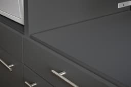 Wasmachine kast met verhoger en bovenkast - Wasmachine kast - Wasmachine ombouw meubel - Antraciet - Wasmachine ombouw kast - Hoogte 200 cm - Met bovenkast — thumbnail 4