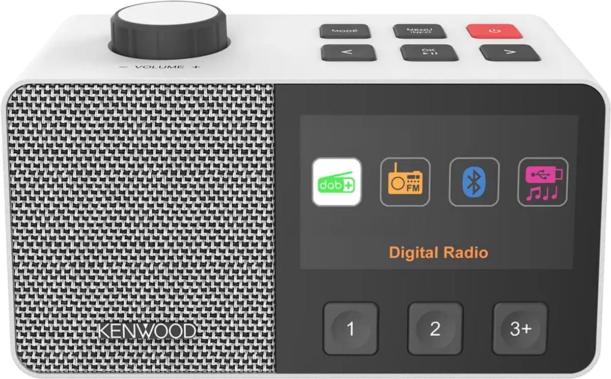 Kenwood CR-M70DAB-W Compacte Senioren radio Stereo / FM/DAB/BT/ASA wit — afbeelding 1