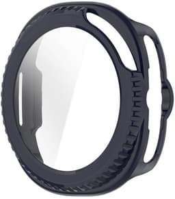 Hoesje met Ingebouwde Tempered Glass Geschikt voor Samsung Galaxy Watch 8 Classic - Smartwatch Hoes met Screen Protector - Hard Plastic Bumper Case - Blauw — thumbnail 4