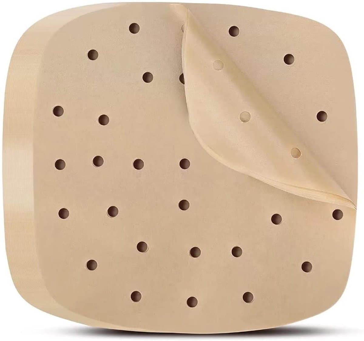 Vetvrij Papier Zonder Opdruk - Butcher Paper - Dubbelzijdig Siliconenpapier voor Airfryer en Oven - 200 Stuks - Lichtbruin — afbeelding 1