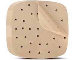 Vetvrij Papier Zonder Opdruk - Butcher Paper - Dubbelzijdig Siliconenpapier voor Airfryer en Oven - 200 Stuks - Lichtbruin