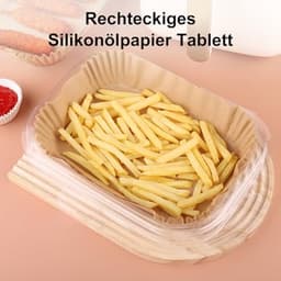 Papier voor heteluchtfriteuse - 100 vellen, geschikt voor 5-8 liter airfryers — thumbnail 6