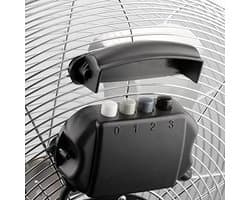 Industriële Vloerventilator 45 cm met 3 Snelheden en Verstelbare Hellingshoek - Hoog Vermogen - Metaal