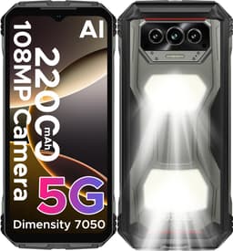 DOOGEE V MAX S 5G-Robuuste Smartphone-Robuuste Telefoon- 22000 mAh/33 W -24 GB RAM+ 256 GB ROM- 6,58 inch + 120 Hz - Kampeerlamp - Nachtzichtcamera- Android 14- Face ID-IP68-Dubbele luidsprekers-Grijs — thumbnail 1