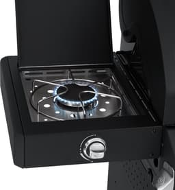BURNHARD® 3 Branders gasbarbecue FRED Deluxe BLACK Series 3 incl. achterbrander, keramische 900°C infraroodbrander, zijkookplaat, RVS grillrooster + uitklapbare zijtafels — thumbnail 2