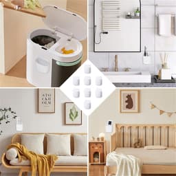 8 stuks Zelfklevende Wandhouder voor Afstandsbedieningen – ABS Organizer voor Smartphones, Pennen, Brillen en Kleine Voorwerpen, Ruimtebesparend, Geen Boren Nodig, Voor Woonkamer, Slaapkamer en Kantoor — thumbnail 4