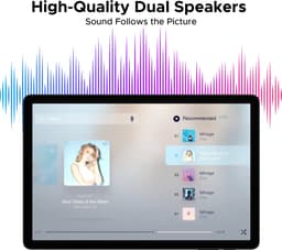 DOOGEE Tab A9 Pro+ Android 15-tablet met toetsenbord 11-inch scherm + 90 Hz verversingssnelheid 6 GB RAM + 128 GB opslagruimte 8580 mAh-batterij Octa-Core T7200-processor 13 MP-camera,Blauw — thumbnail 4