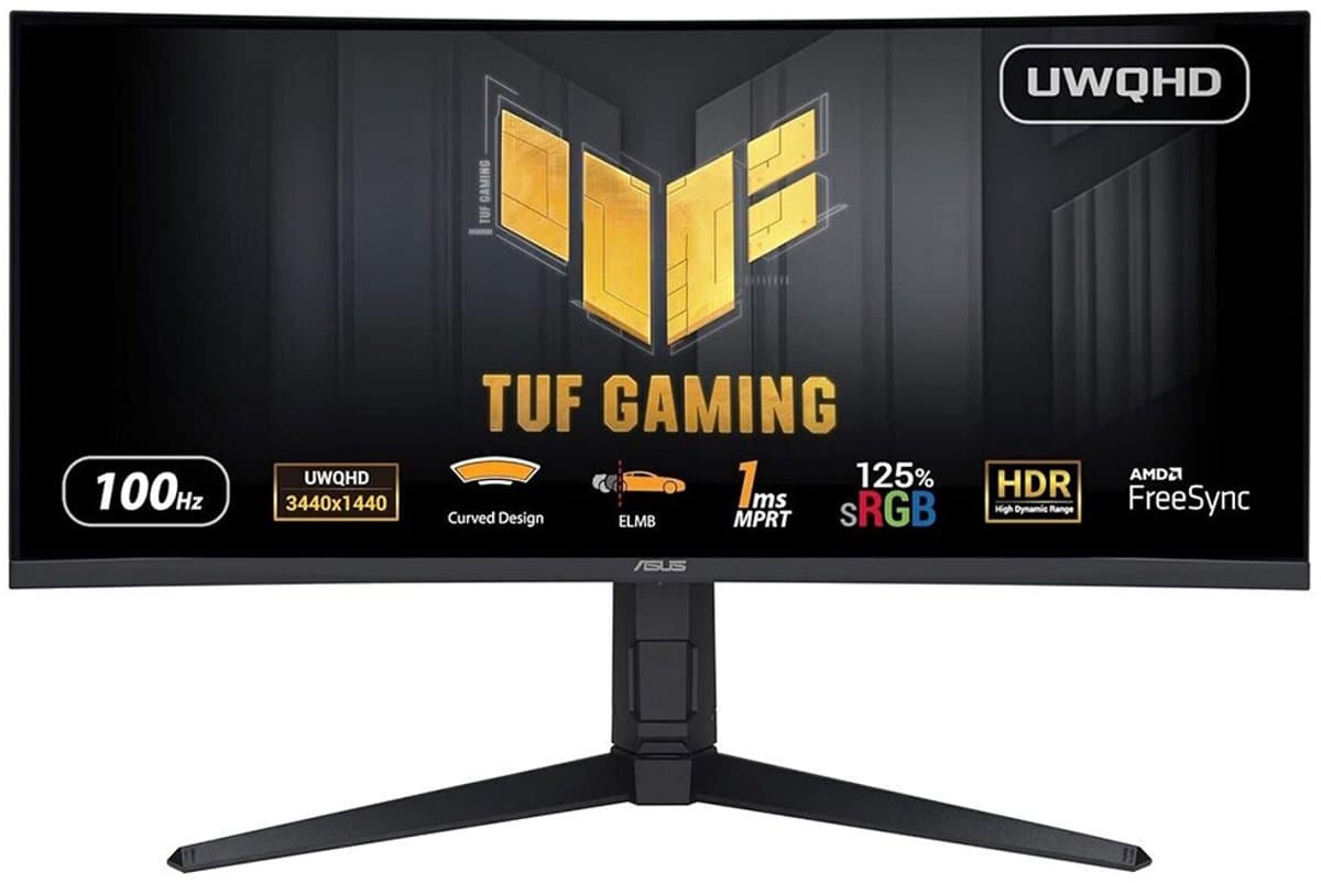 ASUS TUF Gaming VG34VQEL1A - WQHD Gaming Monitor - 100Hz - 34 Inch — afbeelding 1