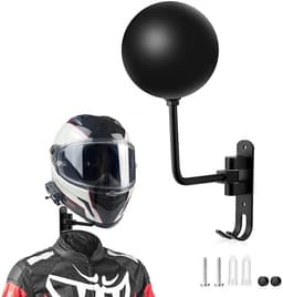 Helmhouder voor motorfiets - Wandmontage en Aluminiumlegering — thumbnail 2