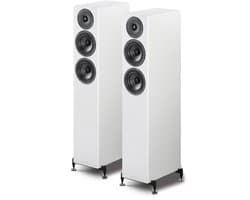 Wharfedale Diamond 12.4 Vloerstaande Speakers - Hifi Stereo Set - Passieve Speakers - 2,5-Weg Luidsprekers - Wit
