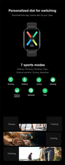 DrPhone CurvX - 3D Pixel Scherm - Smartwatch 44mm - 1.78 Inch 420*485 - ECG Fitness Tracker Hartslag - Leder Goud — thumbnail 4