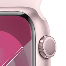 Apple Watch Series 9 - GPS + Cellular - 45mm - Pink Aluminium Case with Light Pink Sport Band - M/L — thumbnail 4