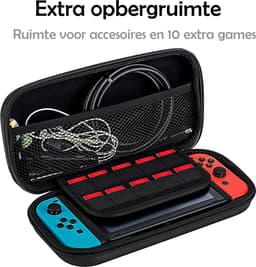 Hoes Geschikt voor Nintendo Switch OLED Case Hoesje Met Screenprotector - Bescherm Hoes Geschikt voor Nintendo Switch OLED Hoes Hard Cover - Roze — thumbnail 4