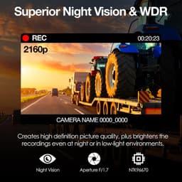 4K Dashcam Auto met GPS, WiFi en 170° Groothoek - Inclusief G-sensor en Opname in Lus — thumbnail 2