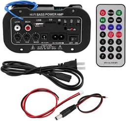 Krachtige Zwarte Bluetooth HiFi Stereo Audio Versterker met USB en Super Bass — thumbnail 1