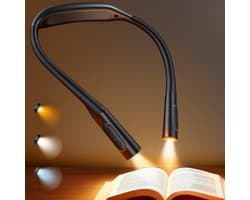 Oplaadbaar Halslicht met 5 Helderheidsniveaus | 100 Uur Gebruik | Lezen & Handwerken