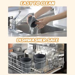 6 stuks - Airfryer accessoires - Airfryer eivorm - Airfryer siliconen bakje - BPA vrij - Geschikt voor alle airfryers - Zwart - 9*9*5.5cm — thumbnail 3