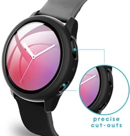 Screen protector - Geschikt voor Samsung Galaxy Watch Active2 - 44 mm - Full Cover Hard Case / Beschermend Hoesje - Zwart — thumbnail 5
