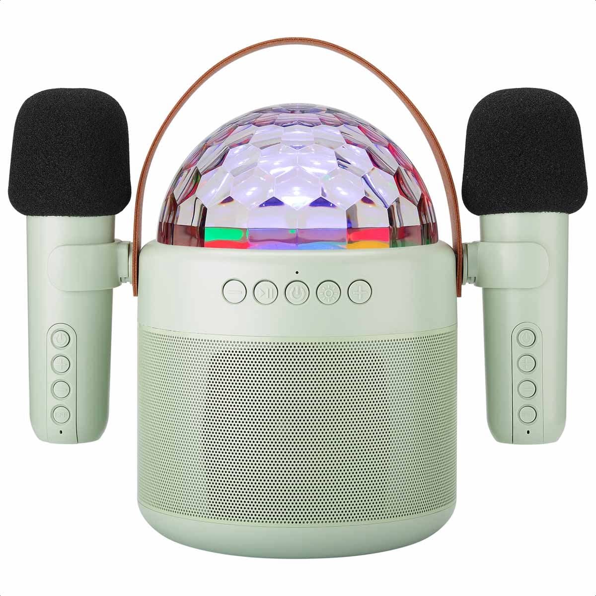 imoshion Sing & Shine Karaoke Set - Met Bluetooth Speaker, Microfoons en Discolamp - Karaokeset voor Volwassenen en Kinderen — afbeelding 1