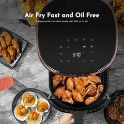 Compacte 9-in-1 Airfryer 3,6L met Digitale Touchscreen en 9 Programma's - Zwart — thumbnail 2