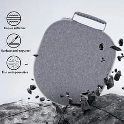 Draagbare Hardcase voor Hoofdtelefoon met Slaapmodus en Accessoirevakken — thumbnail 3