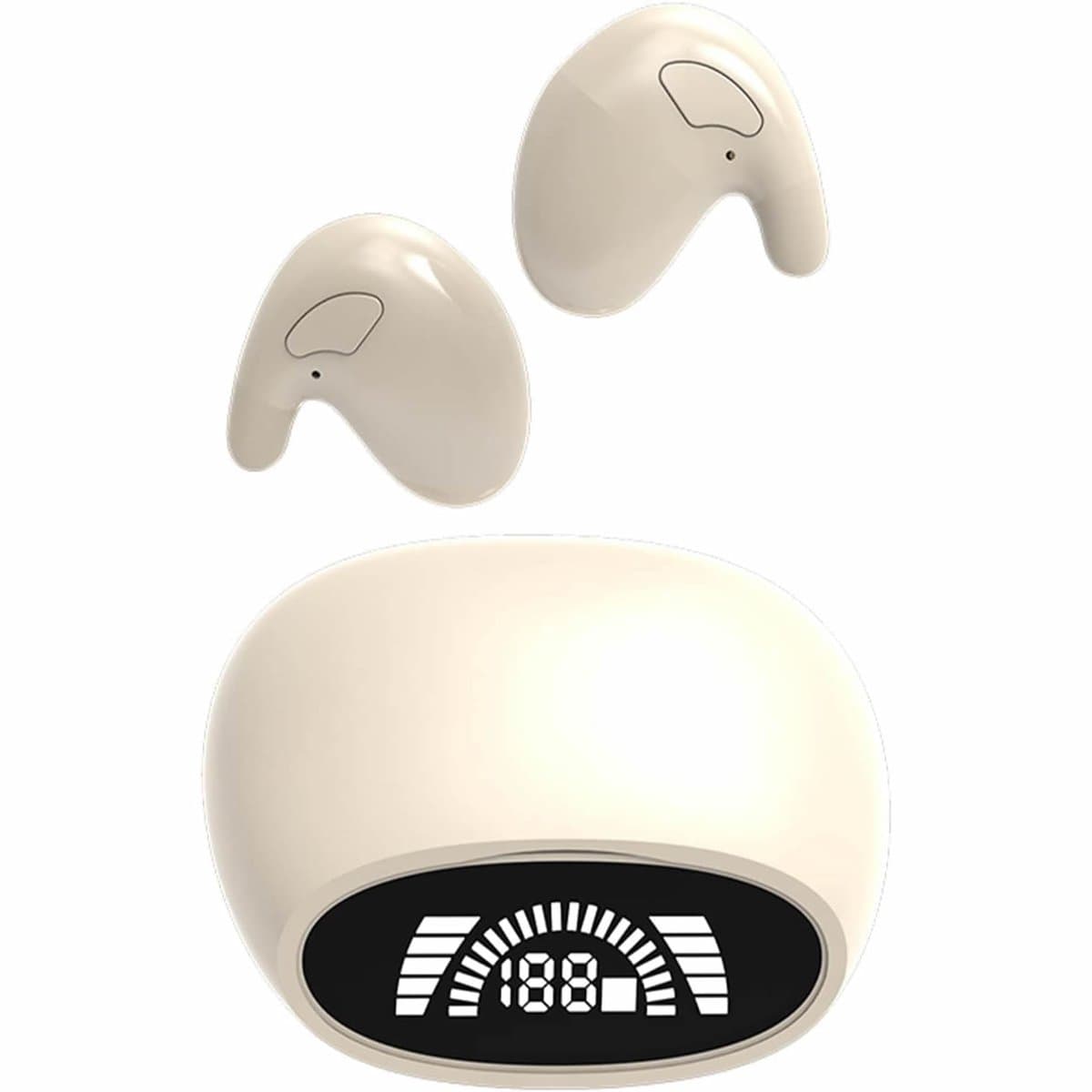 De Beste Gadgets Slaap Oordopjes Bluetooth – Draadloze Sleep Earbuds – Ultra Dun & Comfortabel – Kleine oordopjes - Kleine Oortjes - Voor Zijslapers – Noise Reduction – Waterbestendig - MD - Wit — afbeelding 1
