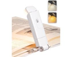 Klemleeslamp USB Oplaadbaar - Amberkleurig Nachtlicht met Dimbare Helderheid