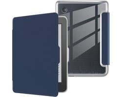 Ultra Clear Soft Flexible TPU Case for 6 inch E-reader with Auto Sleep/Wake - Dark Blue
