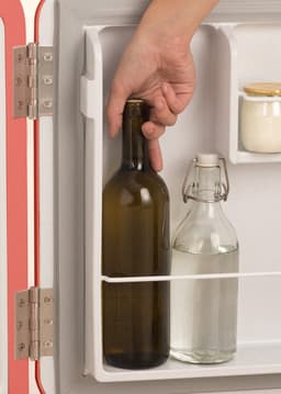 CREATE - Koelkast in retrostijl - Terracotta - Handvat Zwart - FRIDGE RETRO 48L — thumbnail 5