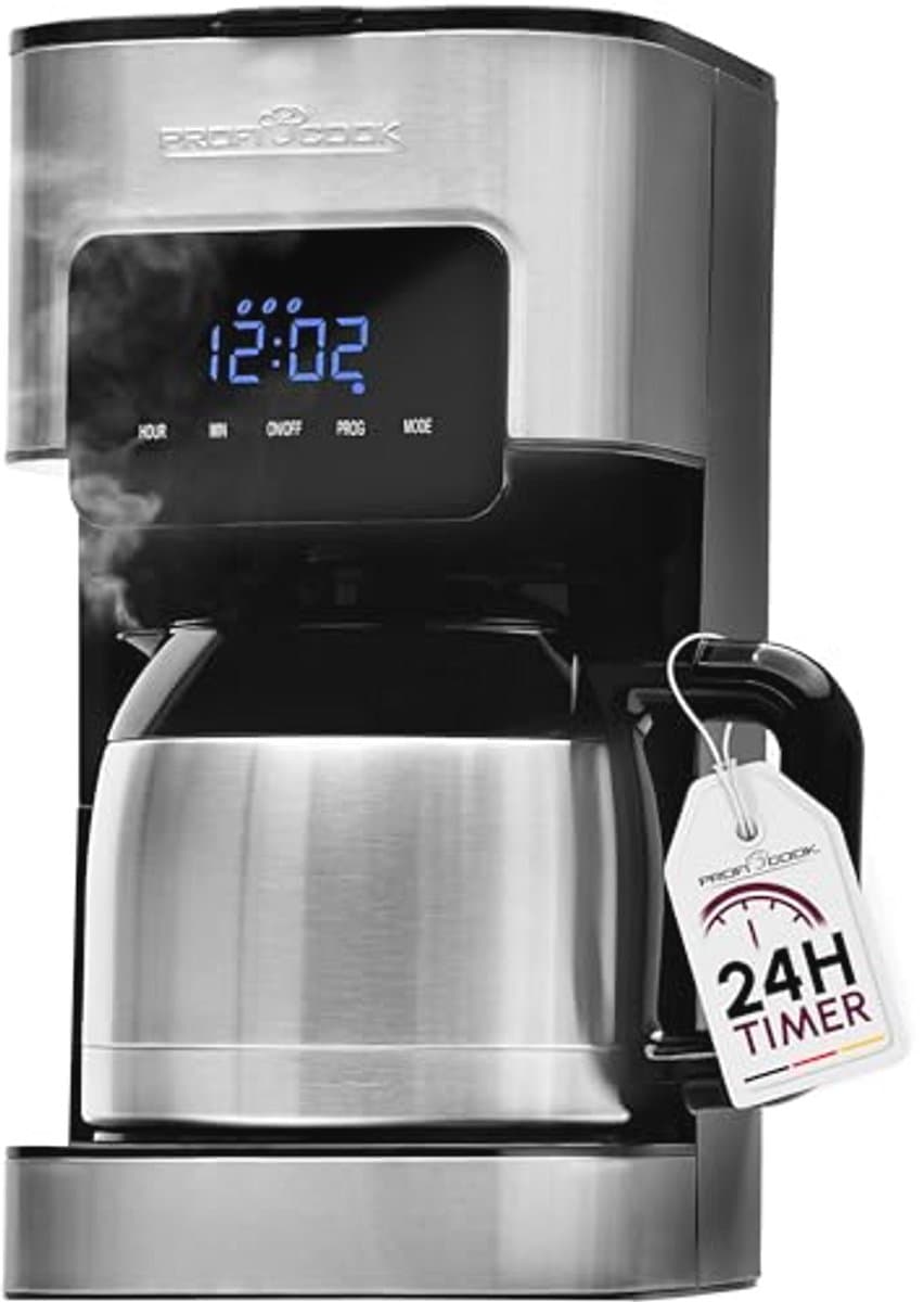 Koffiezetapparaat 8-10 Kopjes met Timer en Sensor Touch Bediening — afbeelding 1