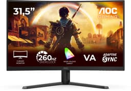 AOC G4 C32G42ZE - Full HD Curved Gaming Monitor - 260hz Overclock - 32 inch — thumbnail 1