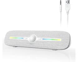 Gekleurde LED-luidspreker met USB-voeding en AUX-verbinding voor desktop geluid