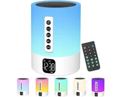 Multifunctionele Bluetooth-luidspreker 5-in-1 met Licht en Witte Geluidsmachine - Perfect als Geschenk voor Kinderen en Volwassenen