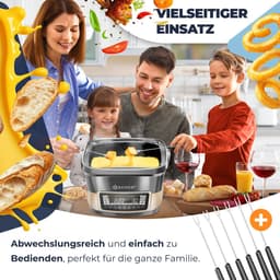 KESSER® Multicooker Airfryer 8L met 16 Kookfuncties Inclusief Stoomkoker, Rijstkoker, Grill Apparaat — thumbnail 2
