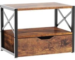 Multifunctionele 2-Tier Desktop Printer Stand met Lade - Bureau Organizer voor Home Office