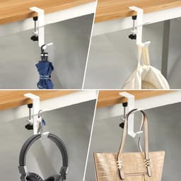 Verstelbare Hoofdtelefoon Stand met Klem - 2in1 Bureau Accessoire voor Gamers — thumbnail 4
