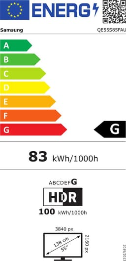 Samsung QE55S85F - 55 inch - 4K OLED - 2025 - Buitenlands model — thumbnail 2