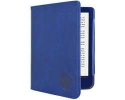 Hoesje Geschikt voor Kobo Clara 2E Luxe Sleepcover - Book Case Hoes Cover - Marine Blauw - ereader hoesje - cover