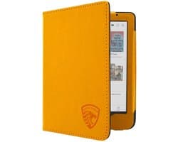 Luxe Hoesje - Sleepcover Geschikt voor Kobo Clara Colour - Book Case Hoes Cover - Cognac Light - ereader hoesje - cover