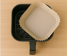 Papieren Inzetvellen voor Airfryer – 100 stuks – 20×20 cm — thumbnail 6