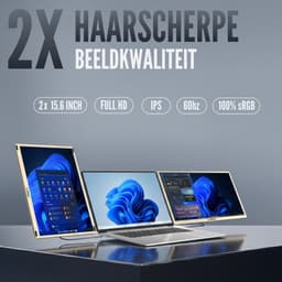 Triple Portable Monitor Ultimate 15.6" - Full HD Draagbare monitor met USB-C & HDMI - Tri screen - Plug & Play - Incl. Draagtas — thumbnail 5