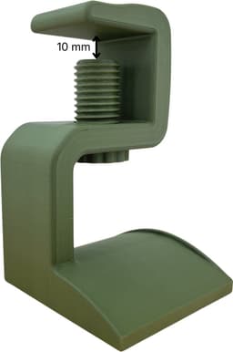 Koptelefoonhouder met Bureaubladklem (10–35 mm) – Donkergroen – Onder Bureau – Duurzaam PLA — thumbnail 5