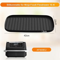 Heißluftfriteuse-accessoires voor Ninja 10,4L AF500EU, Airfryer siliconen mat Geschikt voor Ninja Foodi Flexdrawer 10,4L, Herbruikbare heteluchtfriteuse siliconen mat voor Ninja Air Fryer AF500DE — thumbnail 5