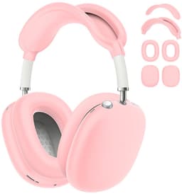 Shieldcase Beschermset geschikt voor Apple Airpods Max 1/2 - Siliconen covers / bescherming - 4 delige set - Hoofdband cover - Oorkap Beschermers & Reishoes - 4 in 1 set - Roze — thumbnail 1