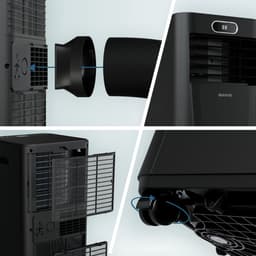 Auronic Mobiele Airco - 7.000 BTU - 3-in-1 - Airconditioning met 2 Raamafdichtingskits - Ventilator - Ontvochtiger - Tot 20m² - Zwart — thumbnail 12