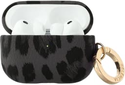 Selencia Sabi Case met panterprint - Hoesje geschikt voor AirPods Pro 3 - Midnight Black — thumbnail 1